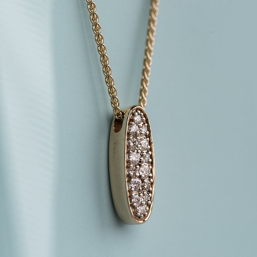 Gold And Diamond  light With Pendant