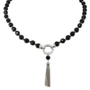 Diamond and gemstone necklace