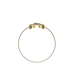 Swirling diamonds ring