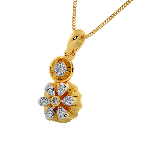 Edgy floral platter pendant - Image 3
