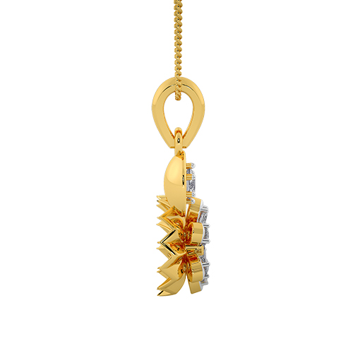 Edgy floral platter pendant - Image 2