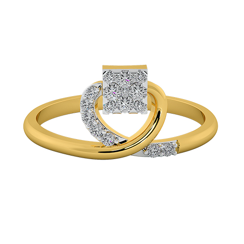 The diamond loop ring