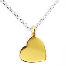 Gold Plated Silver Heart Necklace