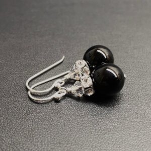 Silver Classical gemstone earrings