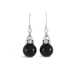 Silver Classical gemstone earrings