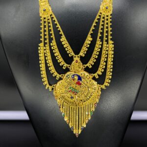 22 kt gold ranihar pecock