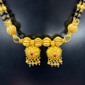 22 carat temple short mangalsutra
