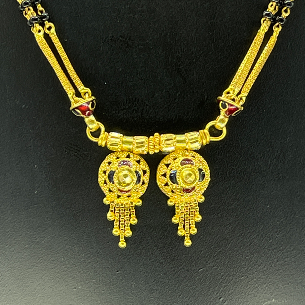 916 Gold Fancy Short Mangalsutra - Image 2