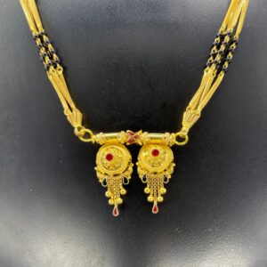 22 carat short mangalsutra