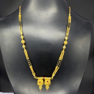 22 carat short mangalsutra