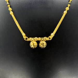 916 hallmarked short mangalsutra