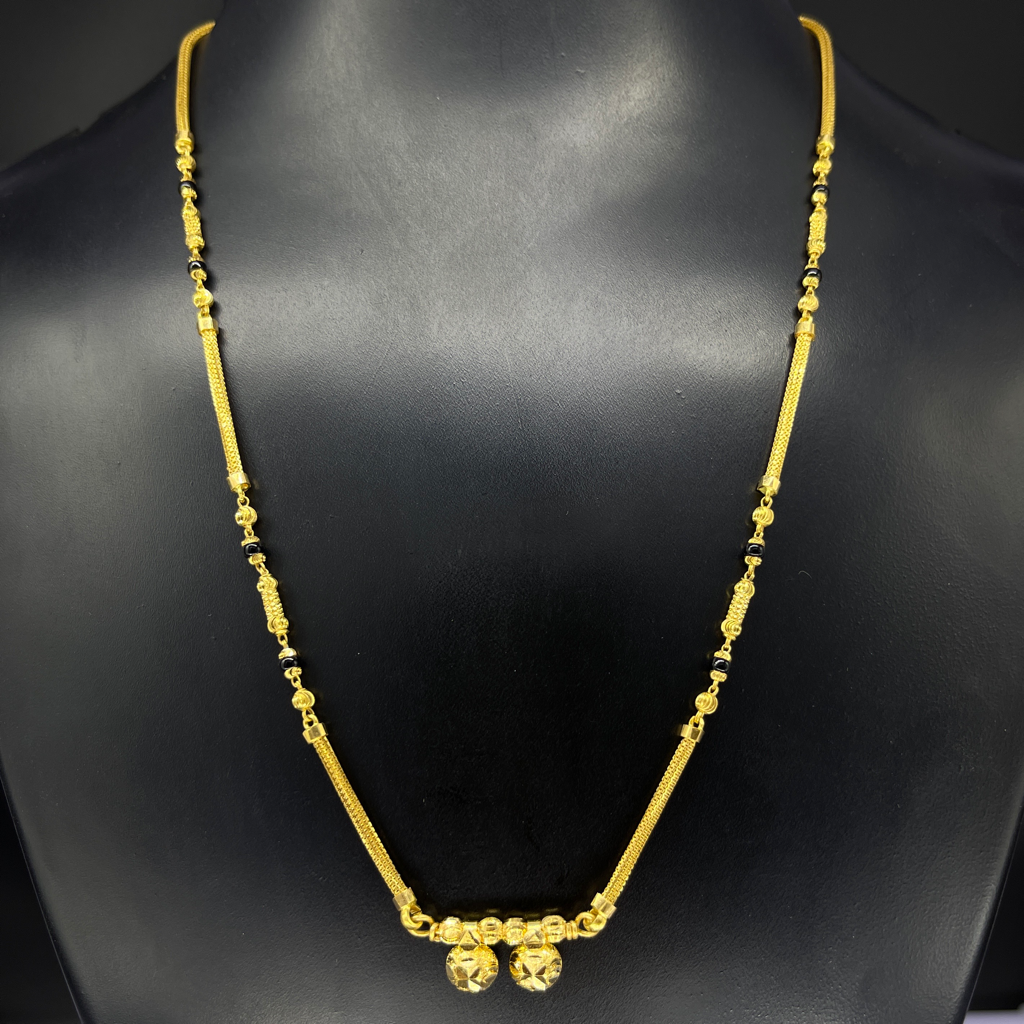 916 hallmarked short mangalsutra