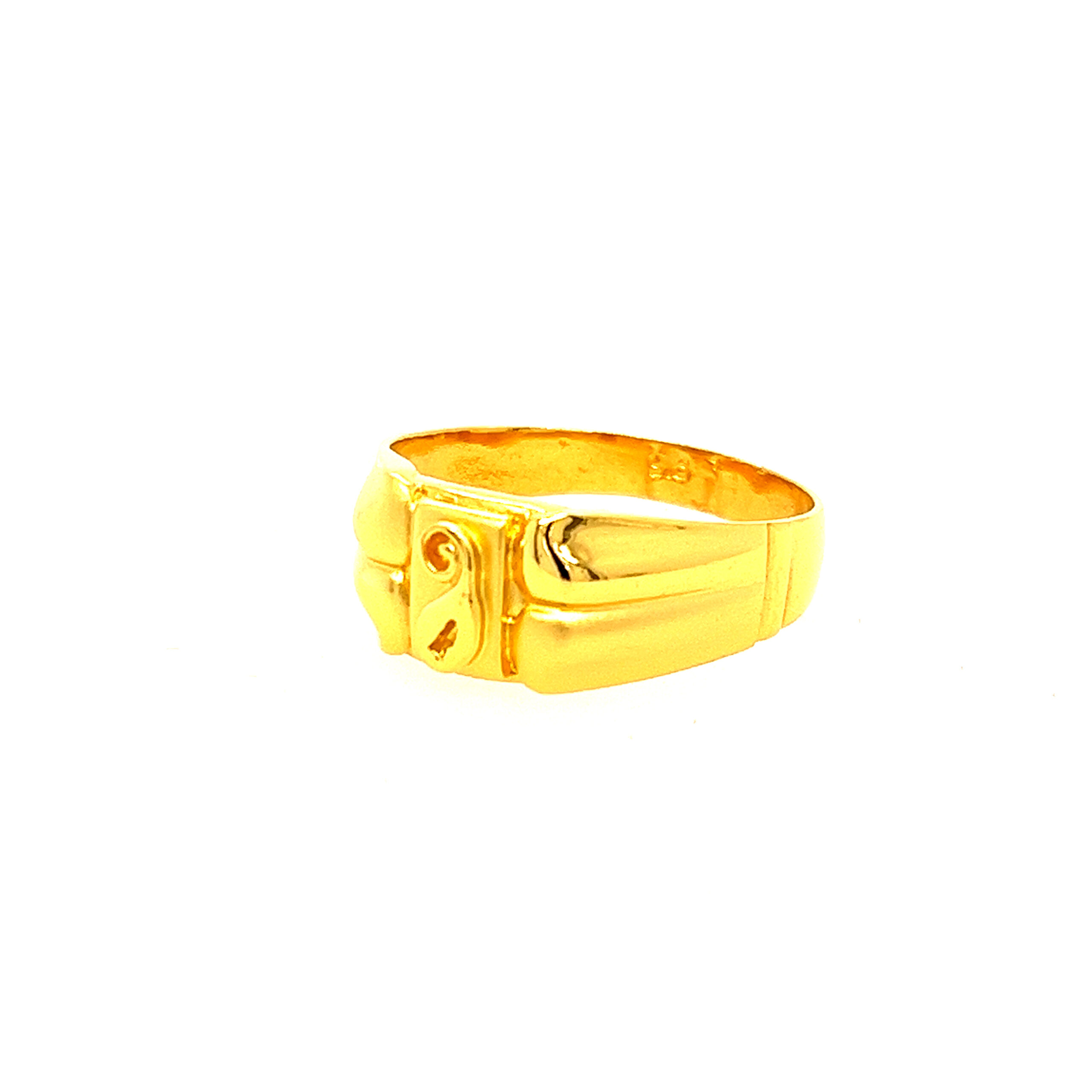 22k Yellow Gold Dream Plain Ring - Image 2
