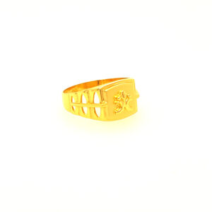 22k Yellow Gold Bond Plain Ring