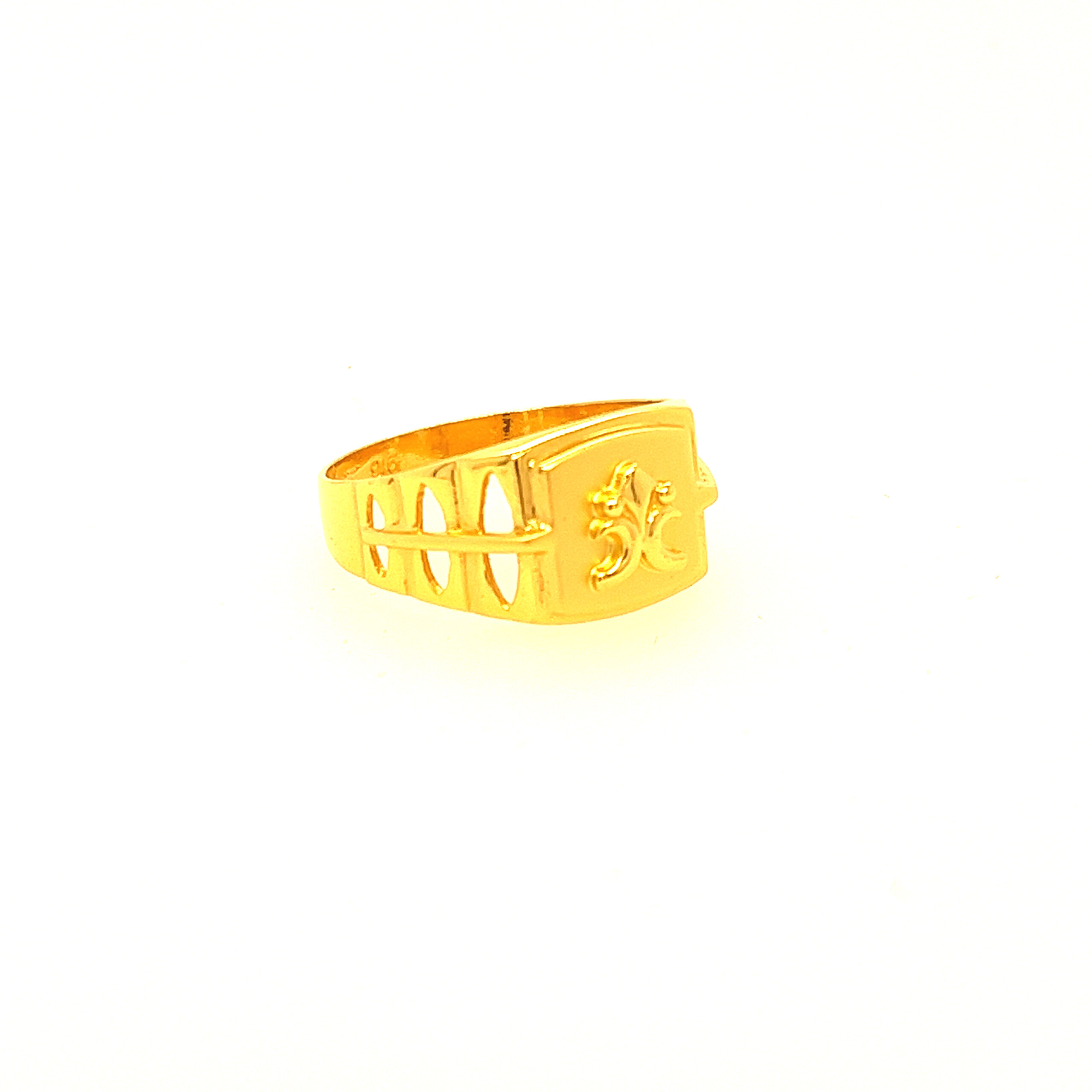 22k Yellow Gold Bond Plain Ring - Image 3
