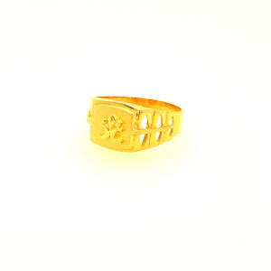 22k Yellow Gold Bond Plain Ring