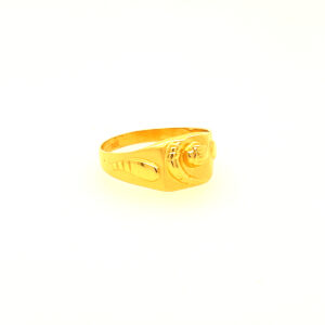 22k Yellow Gold Evergreen Plain Ring
