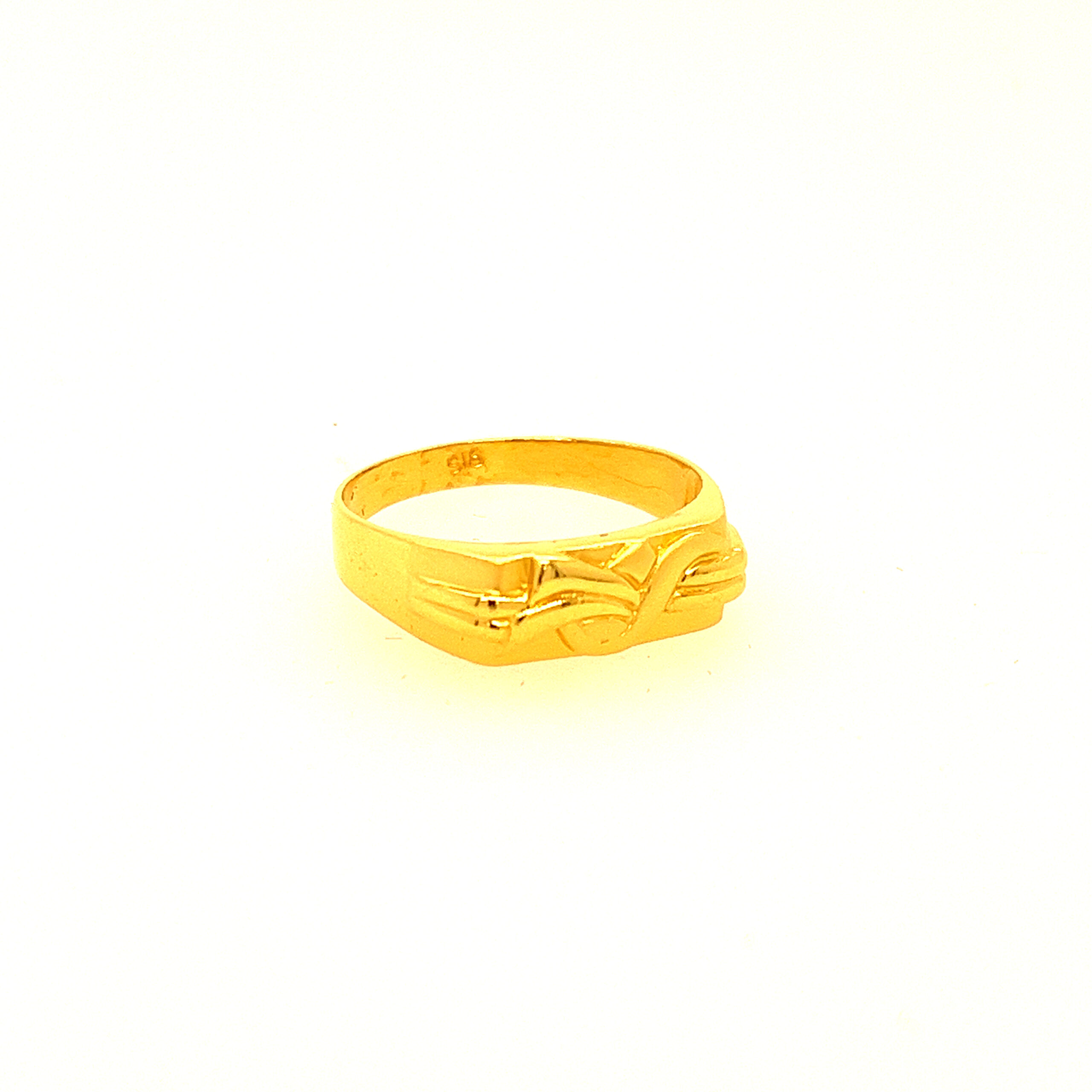 22k Yellow Gold Fantastic Plain Ring - Image 3