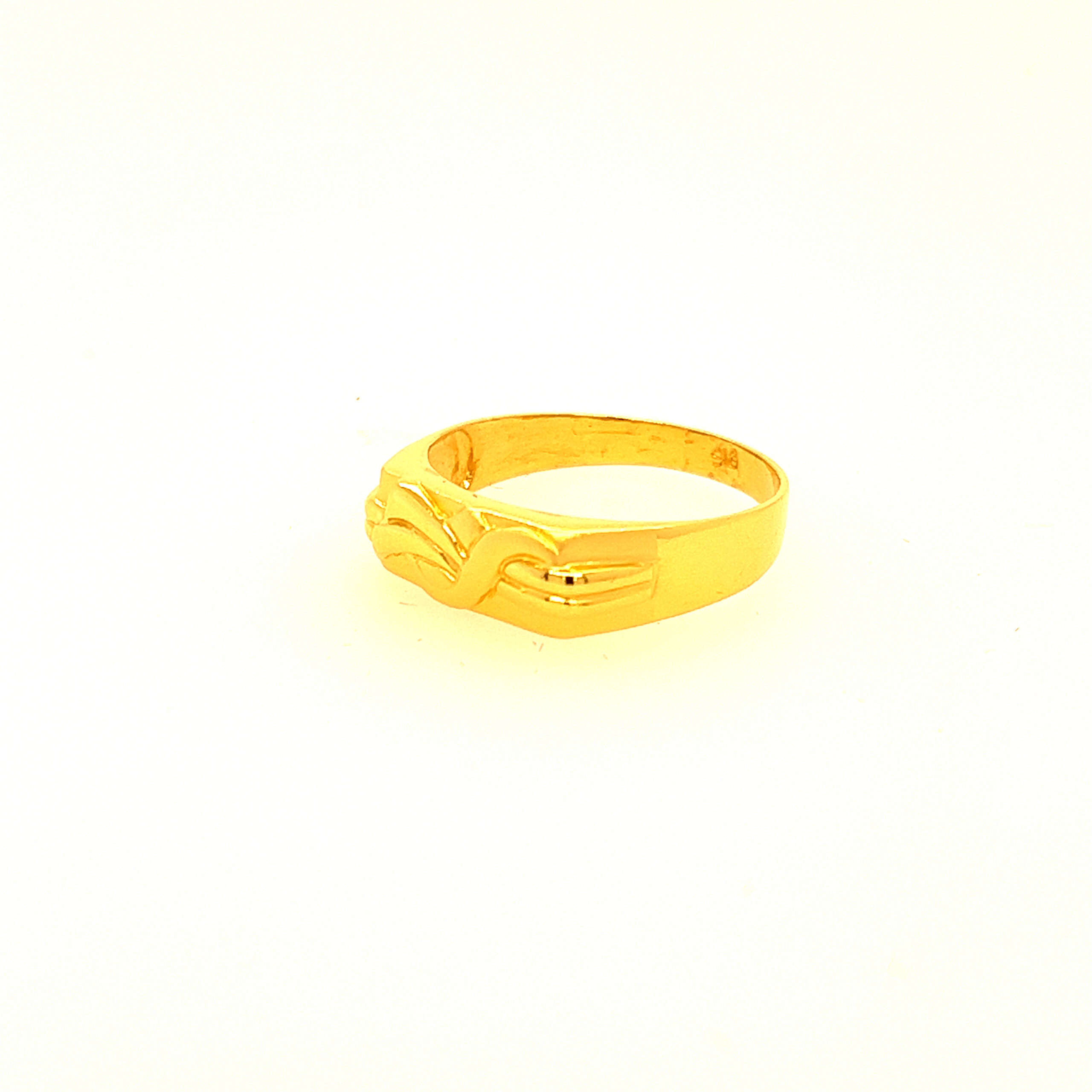 22k Yellow Gold Fantastic Plain Ring - Image 2