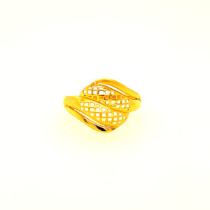 22k Gold Plain Net Ring