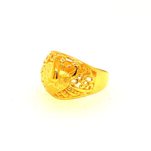 22k Gold Plain Peacock Ring