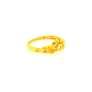 22k Gold Plain Petals Ring