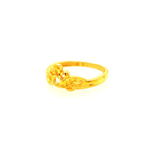 22k Gold Plain Petals Ring