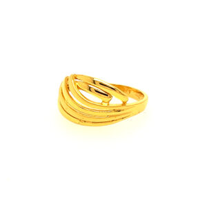 22k Gold Plain Volume Fusion Ring