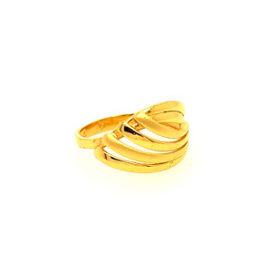 22k Gold Plain Volume Fusion Ring