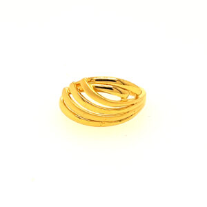22k Gold Plain Volume Fusion Ring