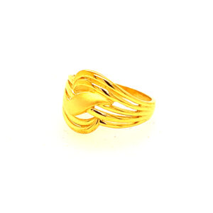 22k Gold Plain Dreamy Drapes Ring