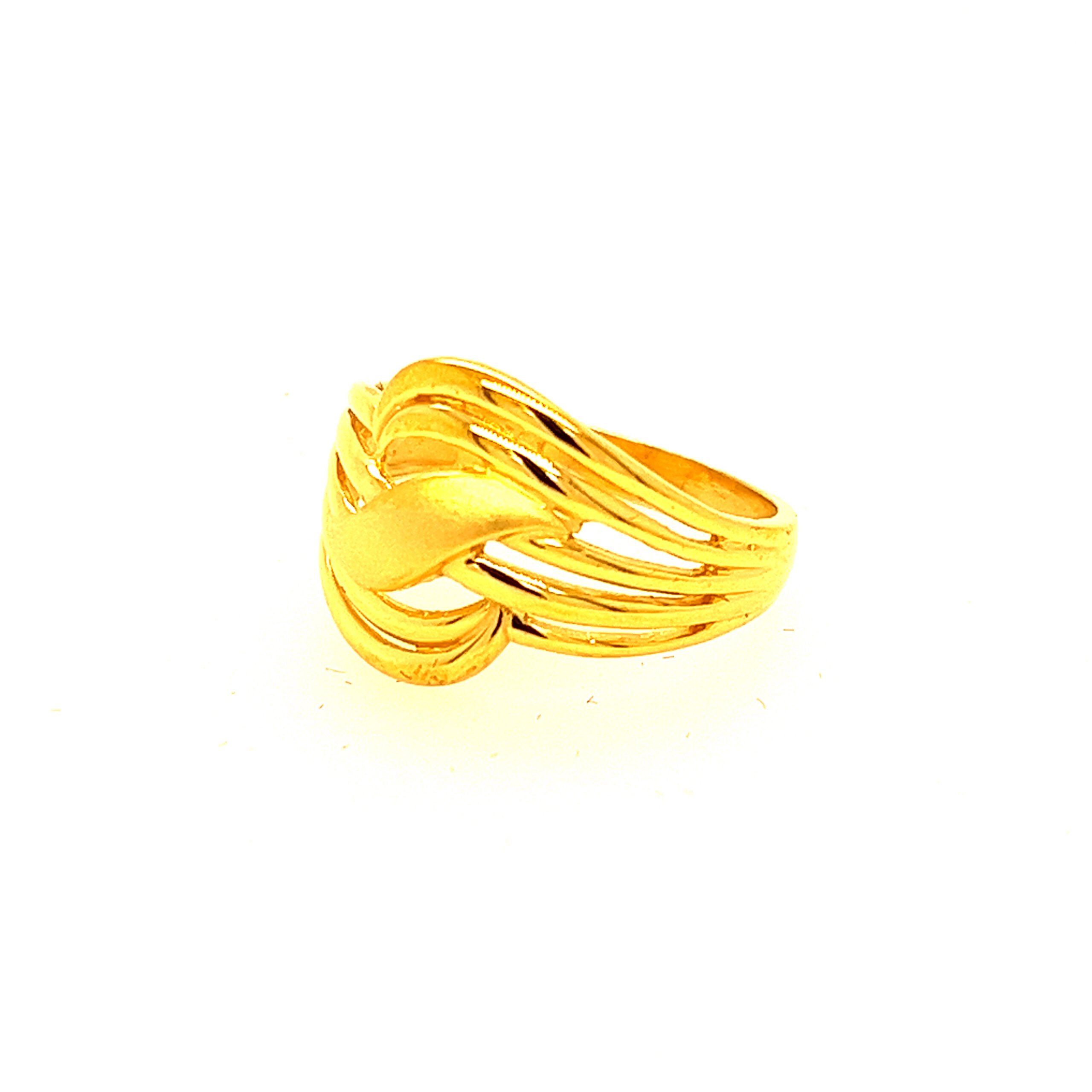 22k Gold Plain Dreamy Drapes Ring - Image 3