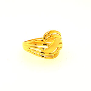 22k Gold Plain Dreamy Drapes Ring