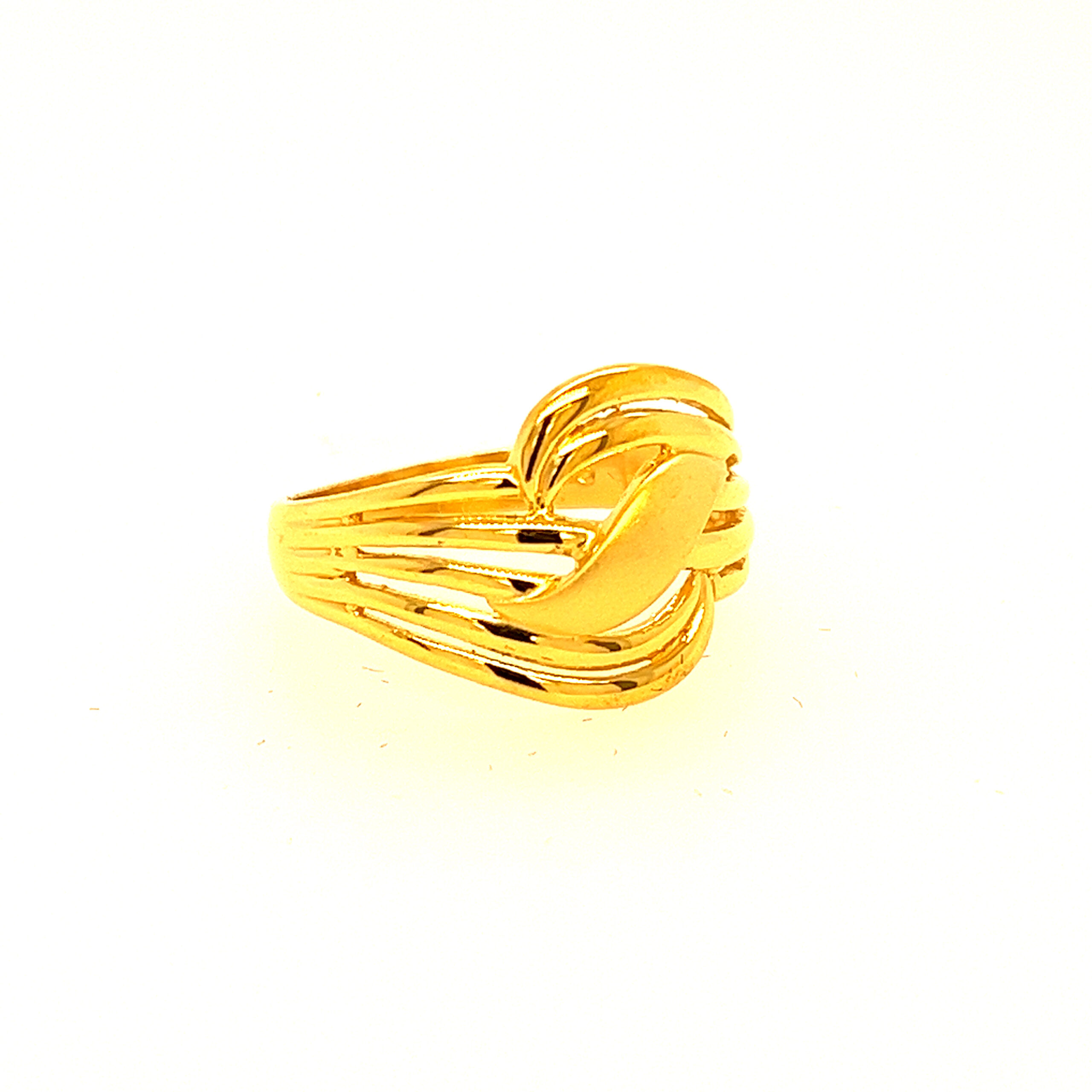 22k Gold Plain Dreamy Drapes Ring - Image 2