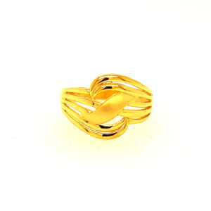 22k Gold Plain Dreamy Drapes Ring