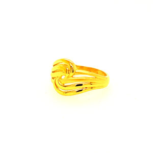 22k Gold Plain Chic Delight Ring