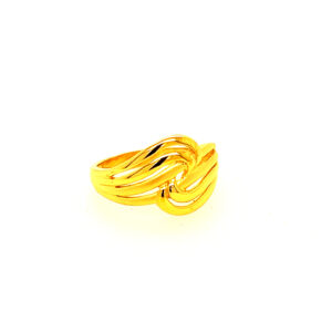 22k Gold Plain Chic Delight Ring