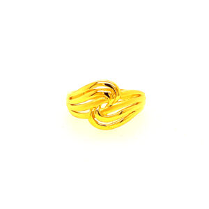 22k Gold Plain Chic Delight Ring