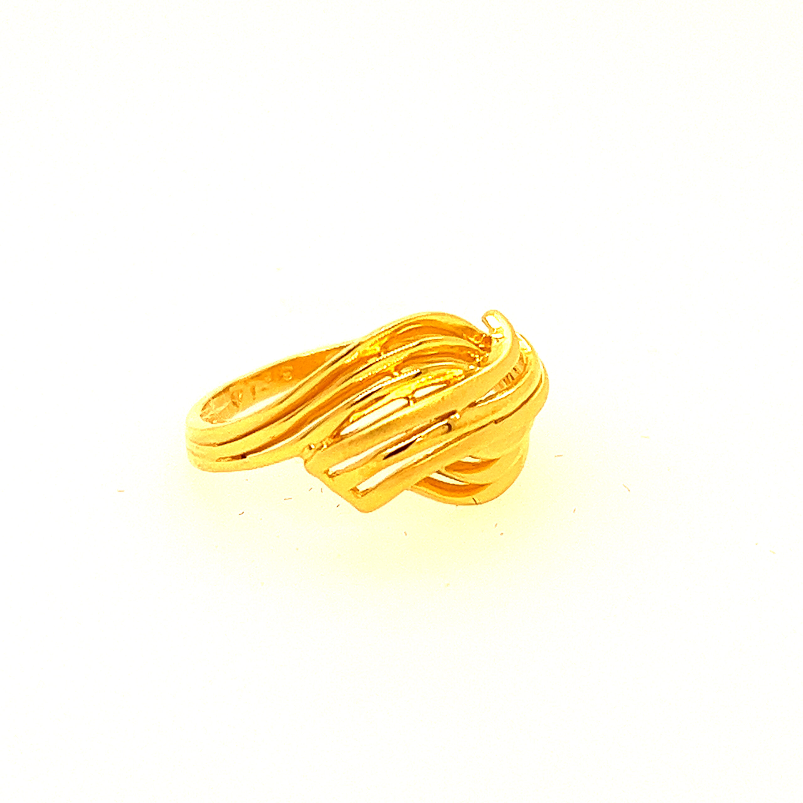 22k Gold Plain Preety Ring - Image 3