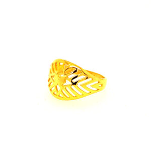 22k Gold Plain Star Ring