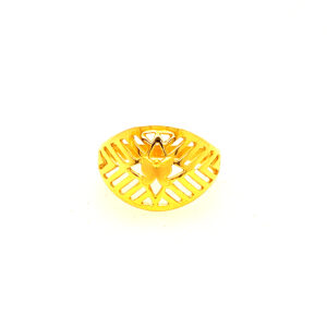 22k Gold Plain Star Ring