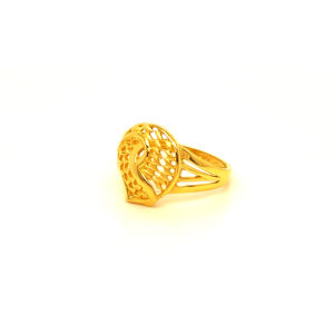 22k Gold Plain Unique  Ring