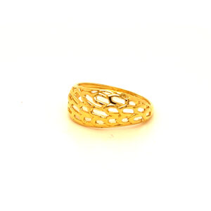 22k Gold Plain Stylish Ring