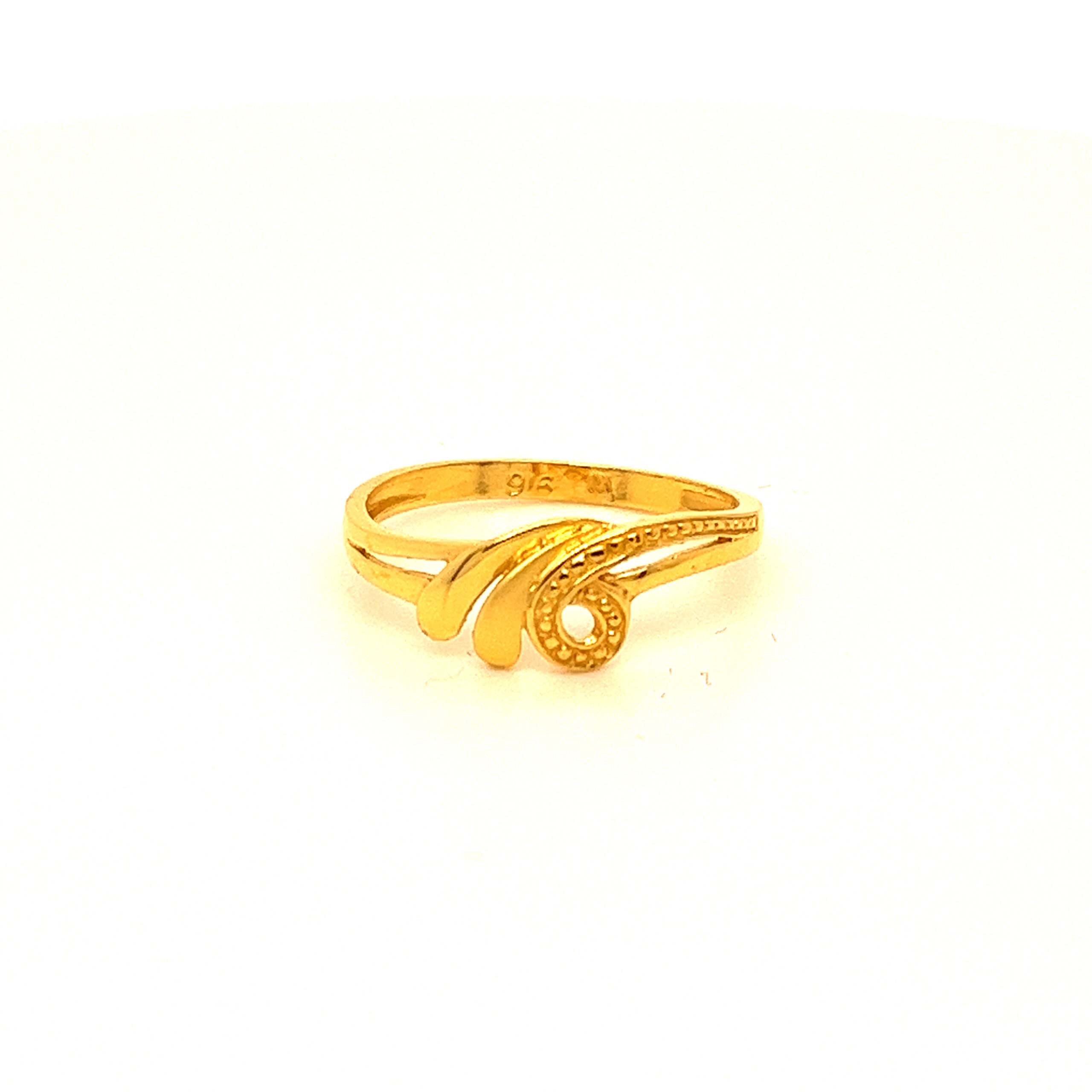 22k Gold Plain Simple Ring