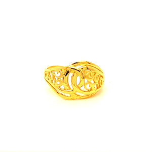 22k Gold Plain Blossom Ring