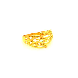 22k Gold Plain Fancy Ring