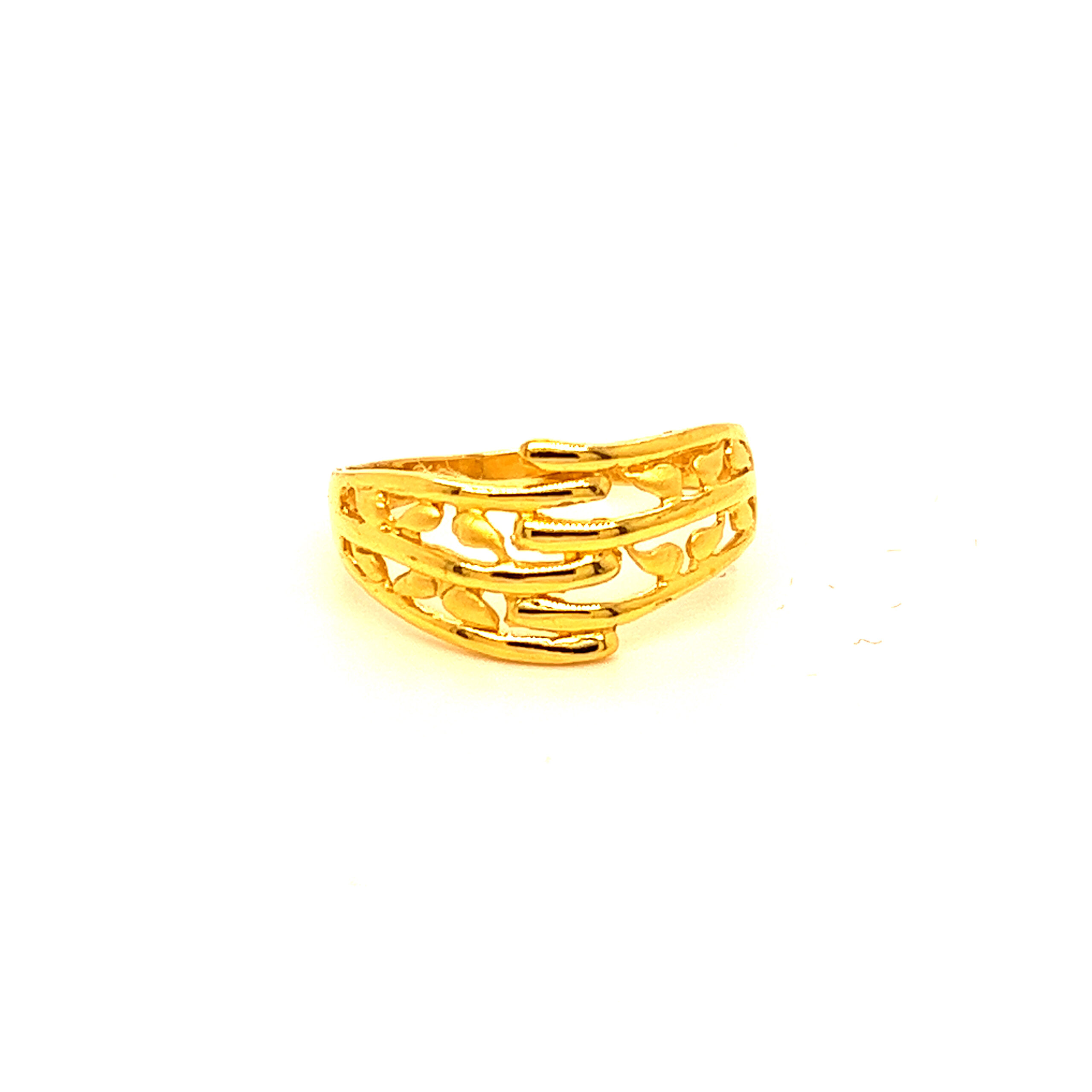 22k Gold Plain Fancy Ring