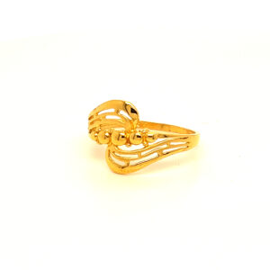 22k Gold Plain Glam Ring