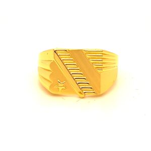 Modern lines Gents Ring
