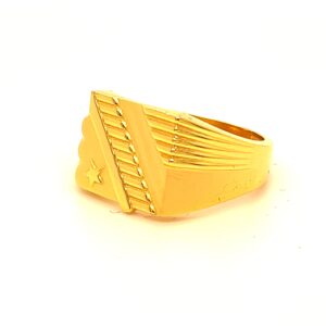 Modern lines Gents Ring